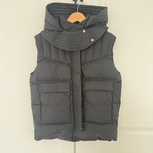 Helmut Lang Quilted Puffer Vest in Black sz S